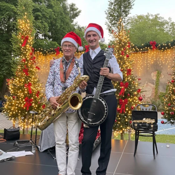 Muzyk z harmonijką w najlepszej restauracji w Bytomiu